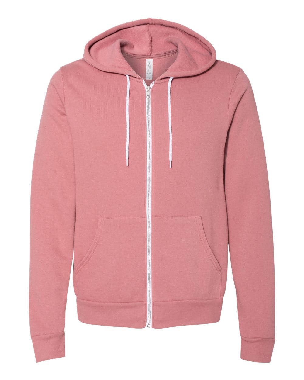 BELLA + CANVAS Fleece - Premium - Hood XS / Mauve BELLA + CANVAS 3739 Unisex Sponge Fleece Full-Zip Hoodie Sweatshirt