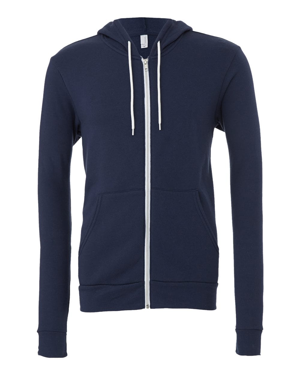 BELLA + CANVAS Fleece - Premium - Hood XS / Navy BELLA + CANVAS 3739 Unisex Sponge Fleece Full-Zip Hoodie Sweatshirt