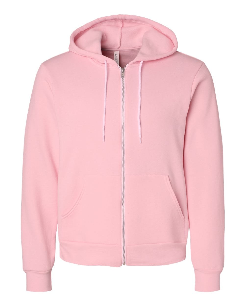 Bella Canvas Hoodie L / Pink Bella+Canvas 3739 Unisex Sponge Fleece Full-Zip Hoodie Sweatshirt