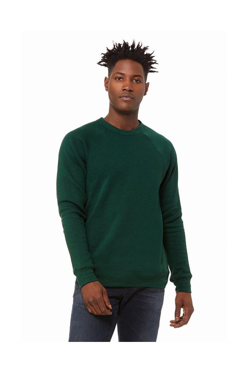 Bella+Canvas 3901 Unisex Sponge Fleece Crewneck Sweatshirt in 
