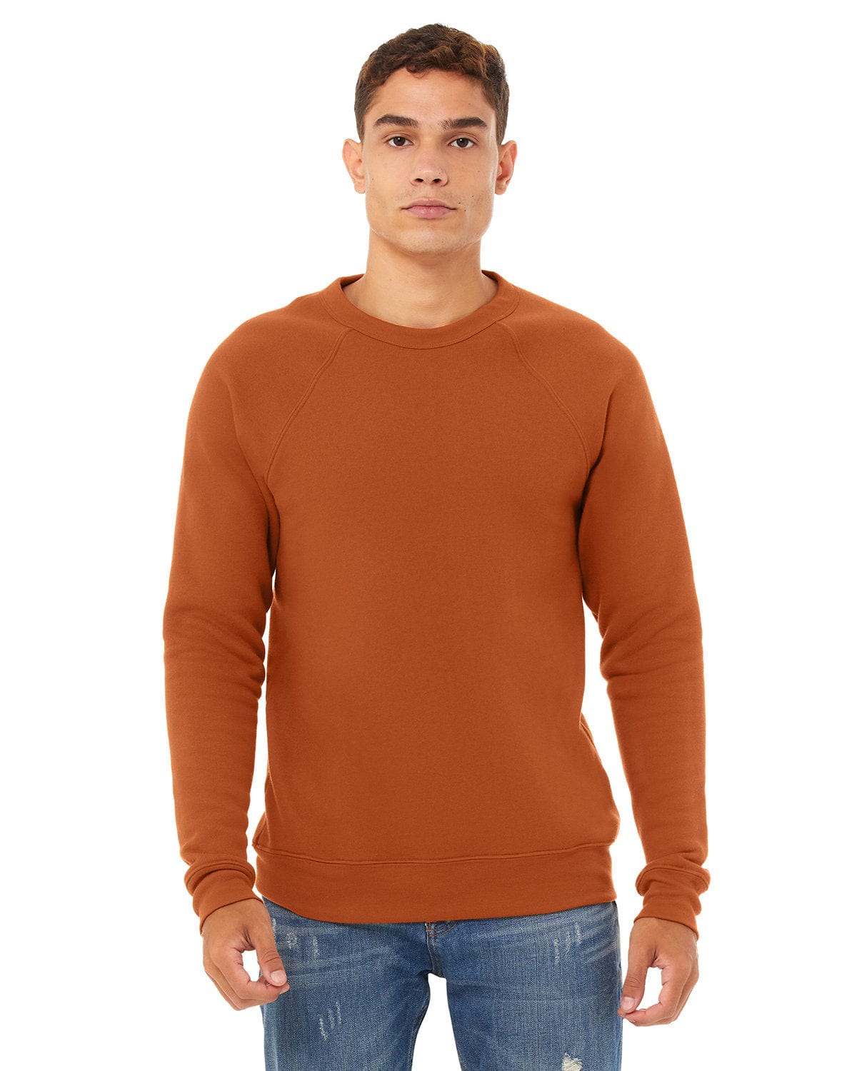 Bella+Canvas 3901 Unisex Sponge Fleece Crewneck Sweatshirt in Autumn