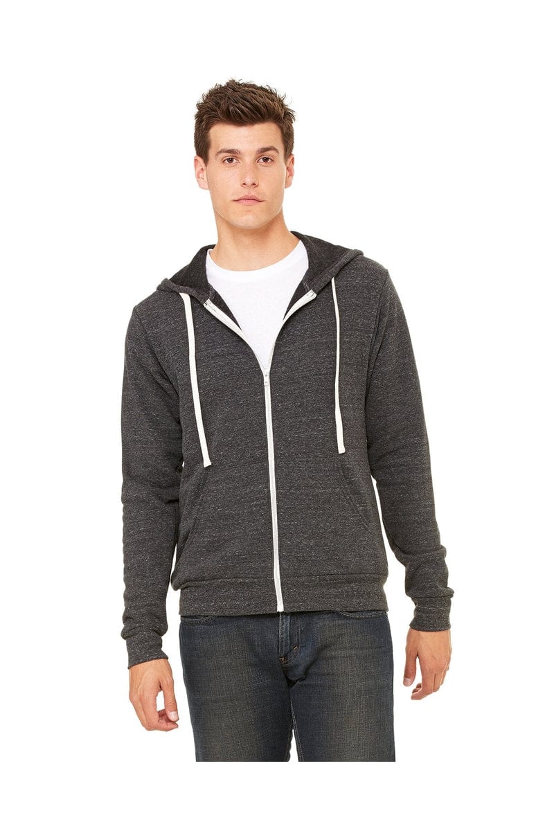 Bella+Canvas 3909: Unisex Triblend Sponge Fleece Full-Zip Hoodie in 
