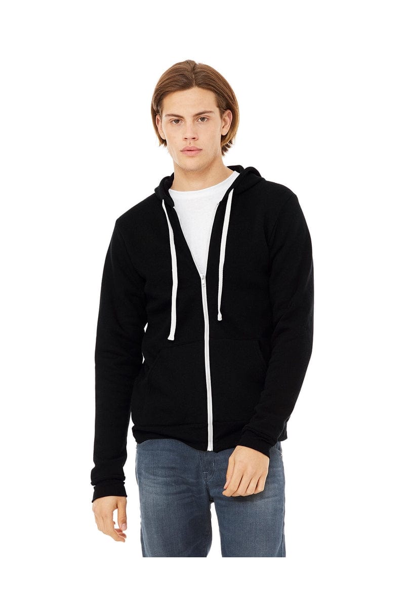 Bella+Canvas 3909: Unisex Triblend Sponge Fleece Full-Zip Hoodie in 