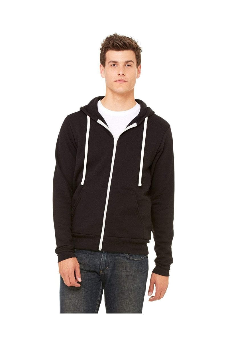 Bella+Canvas 3909: Unisex Triblend Sponge Fleece Full-Zip Hoodie in 