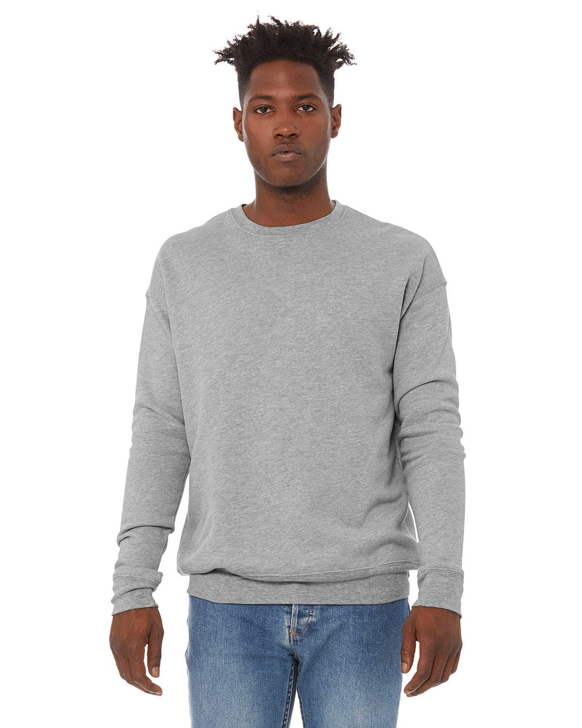 Bella+Canvas 3945 Unisex Drop Shoulder Fleece in Athletic Heather