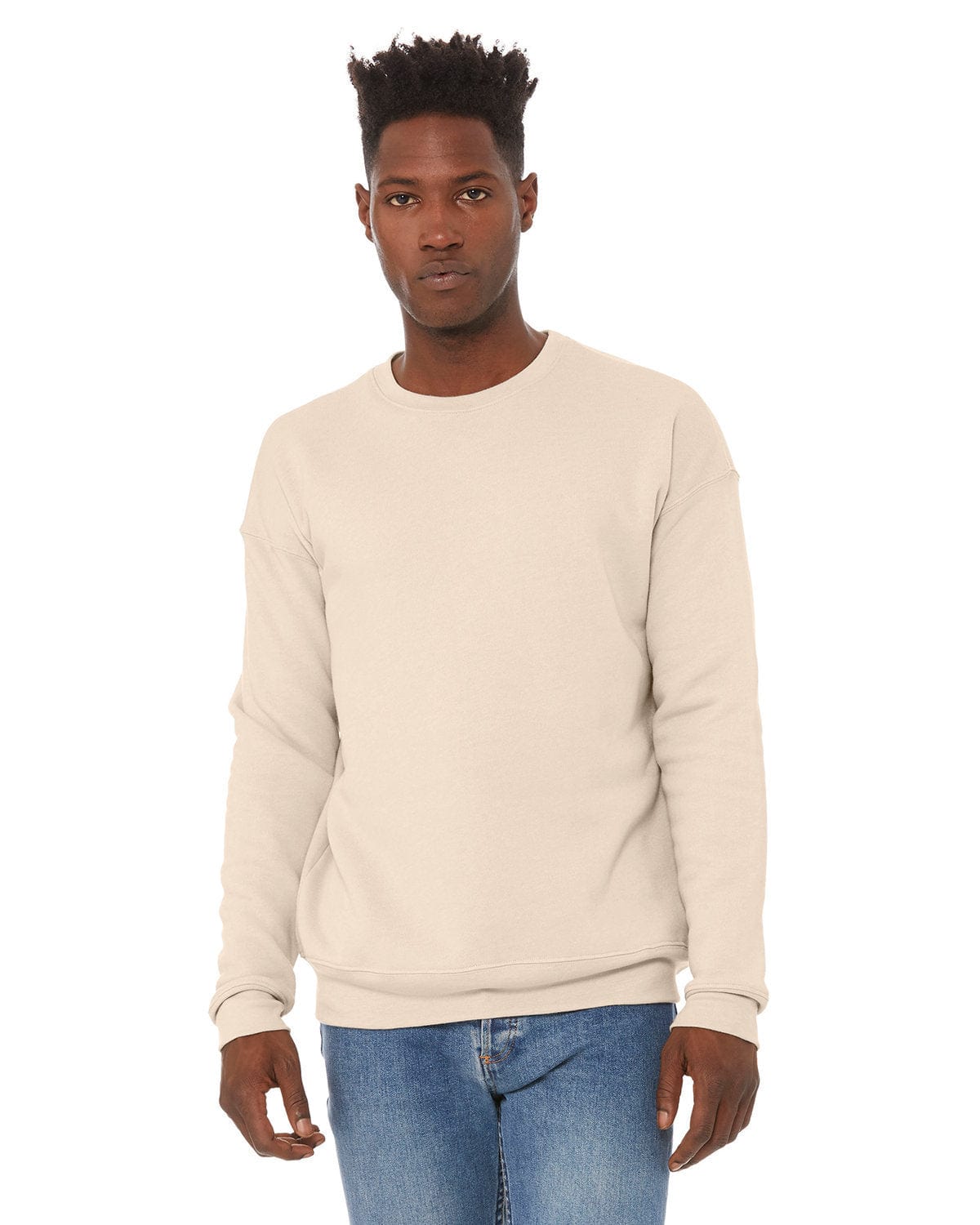 Bella+Canvas 3945 Unisex Drop Shoulder Fleece in Heather Dust