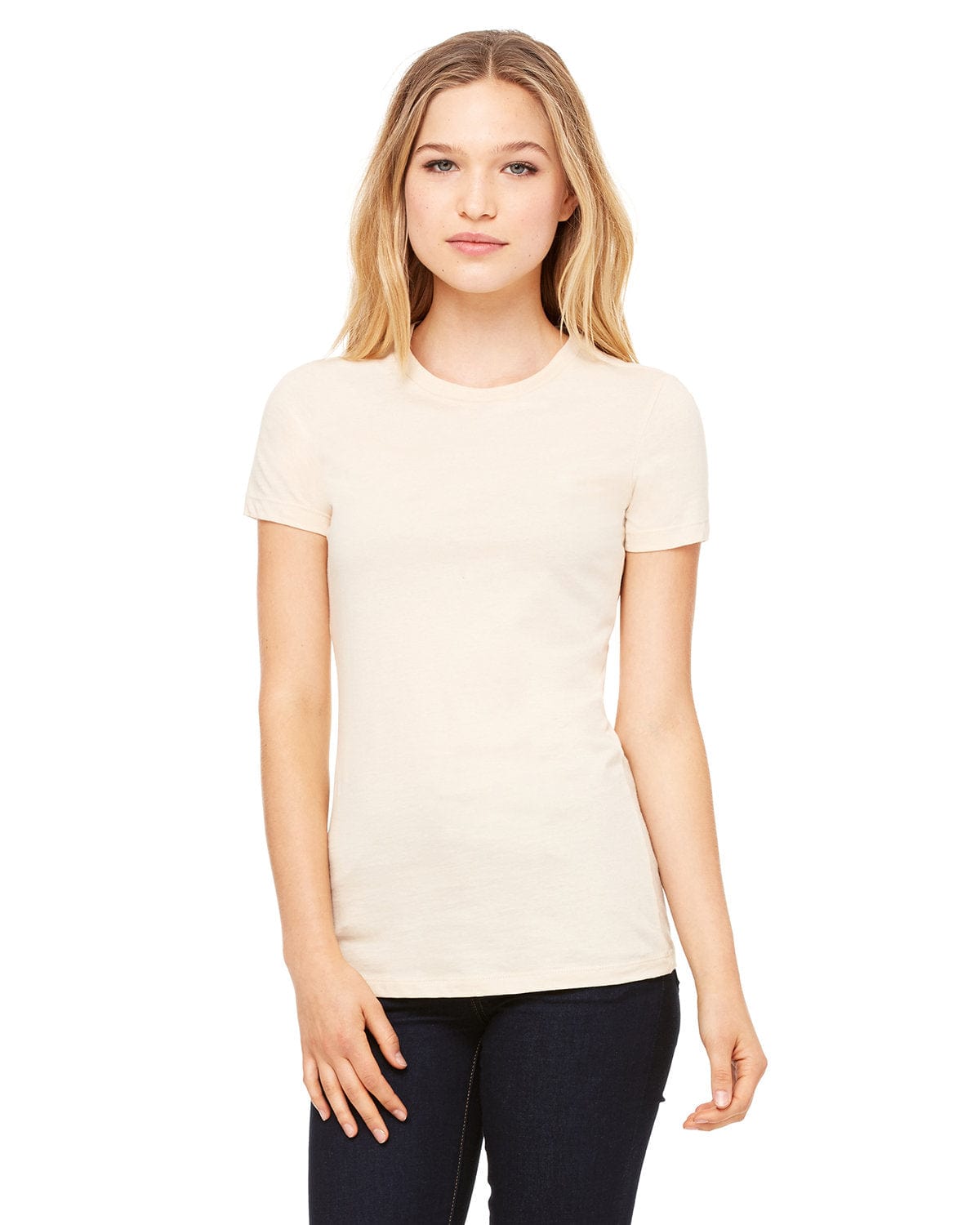 Bella+Canvas 6004: Ladies' Slim Fit T-Shirt in Soft Cream