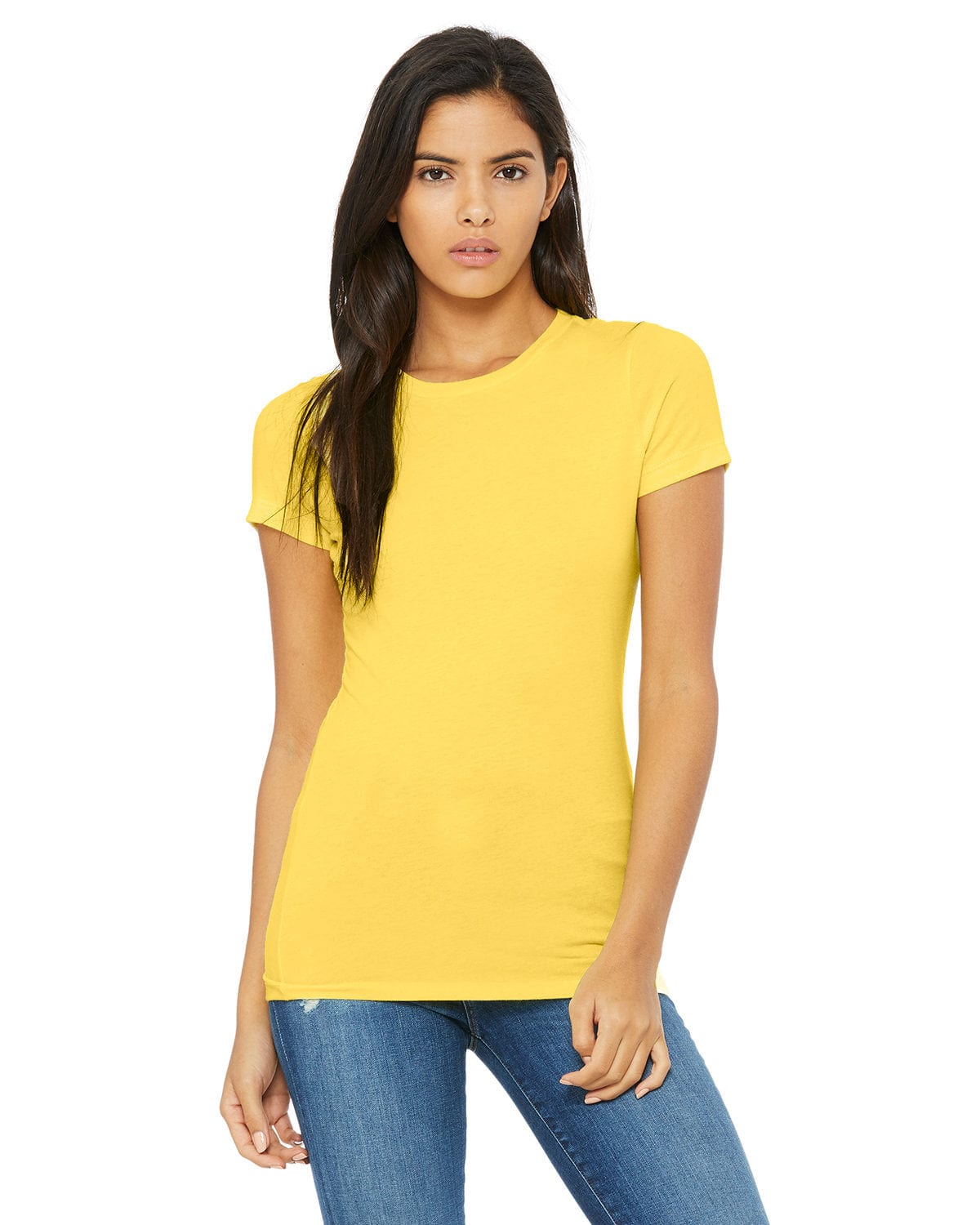Bella+Canvas 6004: Ladies' Slim Fit T-Shirt in Yellow