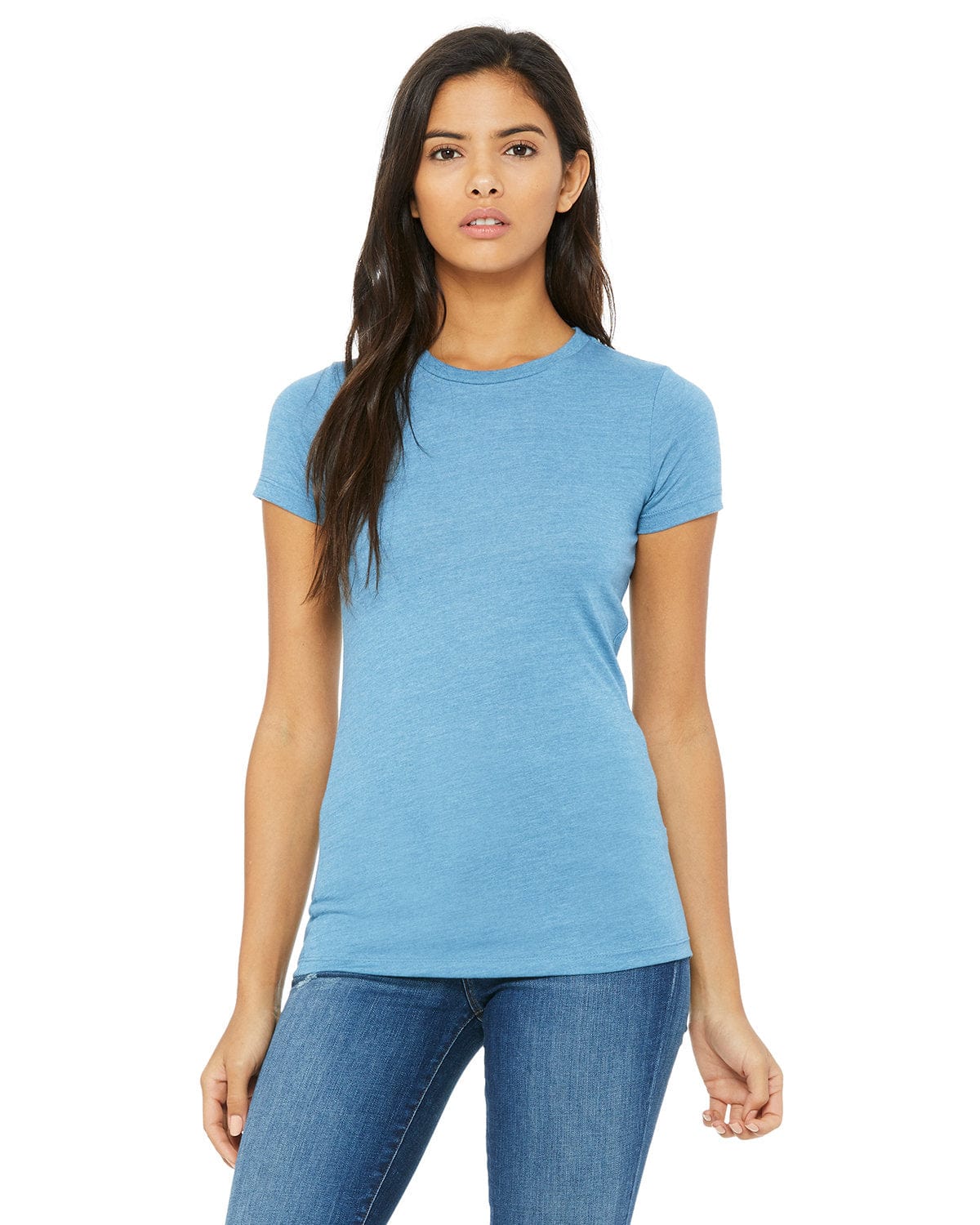 Bella+Canvas 6004: Ladies' The Favorite T-Shirt in Ocean Blue