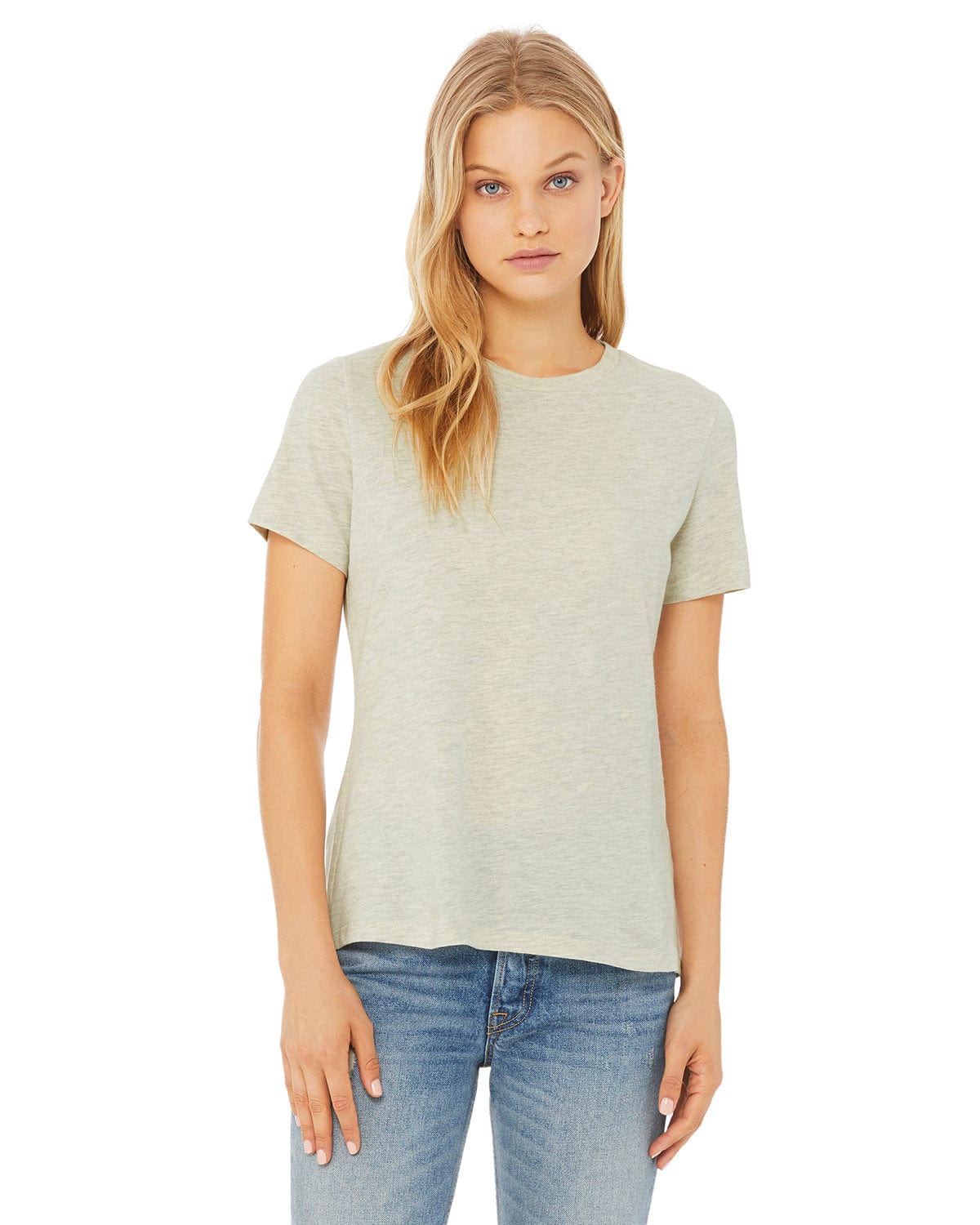 Bella+Canvas 6400CVC Ladies' Relaxed Heather CVC Short-Sleeve T-Shirt in 