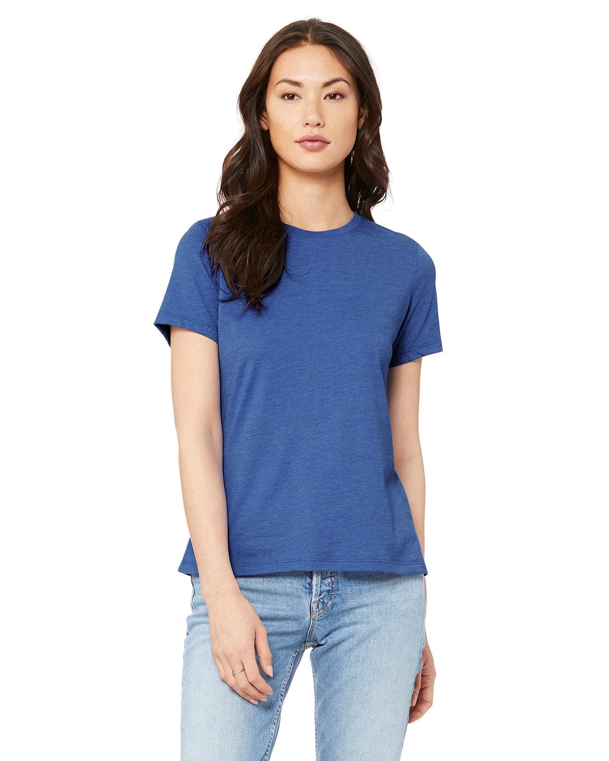 Bella+Canvas 6400CVC Ladies' Relaxed Heather CVC Short-Sleeve T-Shirt in 