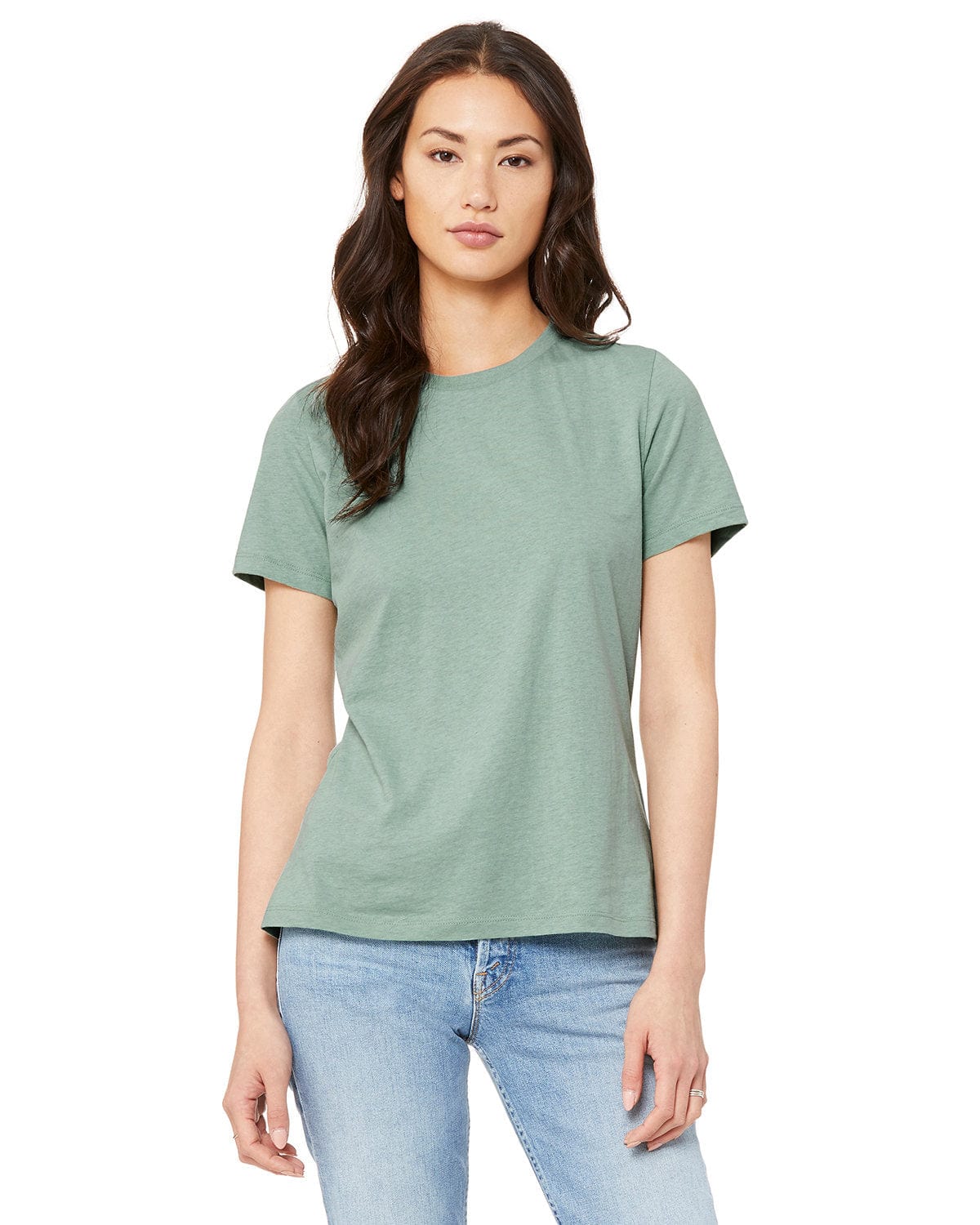 Bella+Canvas 6400CVC Ladies' Relaxed Heather CVC Short-Sleeve T-Shirt in 