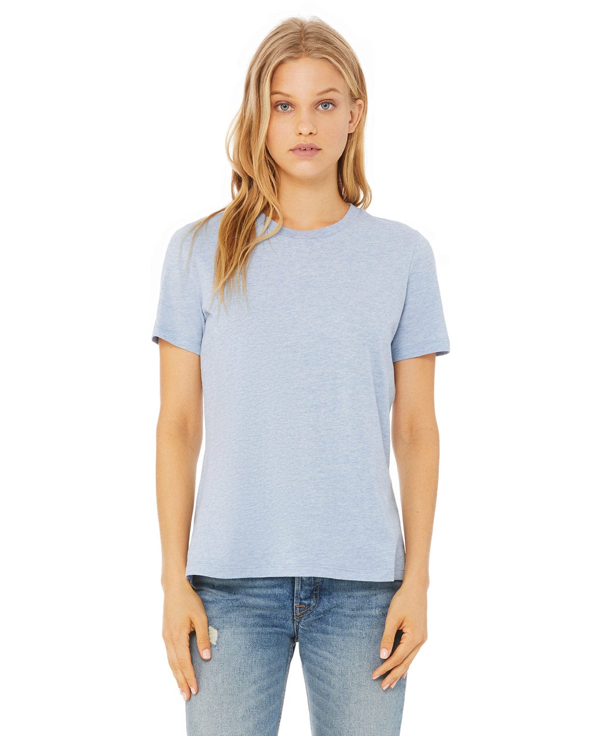 Bella+Canvas 6400CVC Ladies' Relaxed Heather CVC Short-Sleeve T-Shirt in 