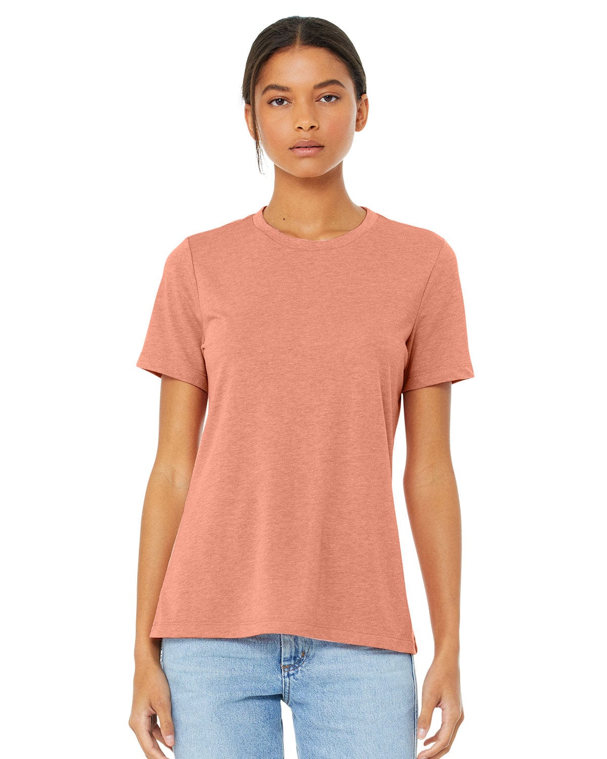 Bella+Canvas 6400CVC Ladies' Relaxed Heather CVC Short-Sleeve T-Shirt in 