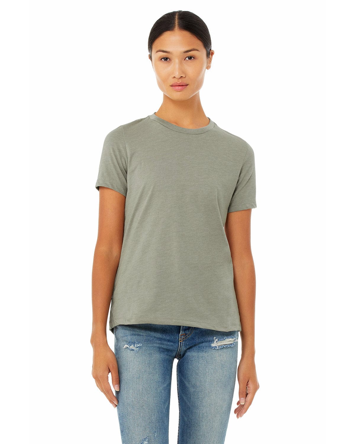 Bella+Canvas 6400CVC Ladies' Relaxed Heather CVC Short-Sleeve T-Shirt in 