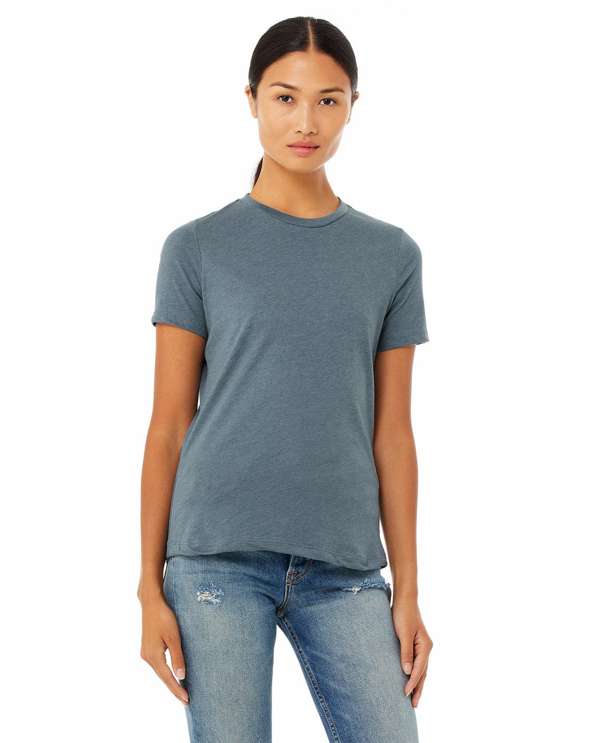 Bella+Canvas 6400CVC Ladies' Relaxed Heather CVC Short-Sleeve T-Shirt in 