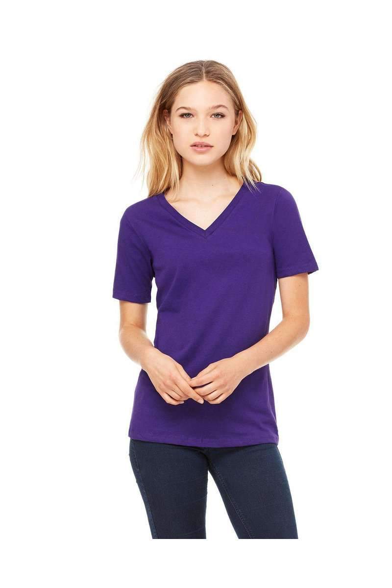 Bella+Canvas 6405: Ladies' Relaxed Jersey Short-Sleeve V-Neck T-Shirt in 