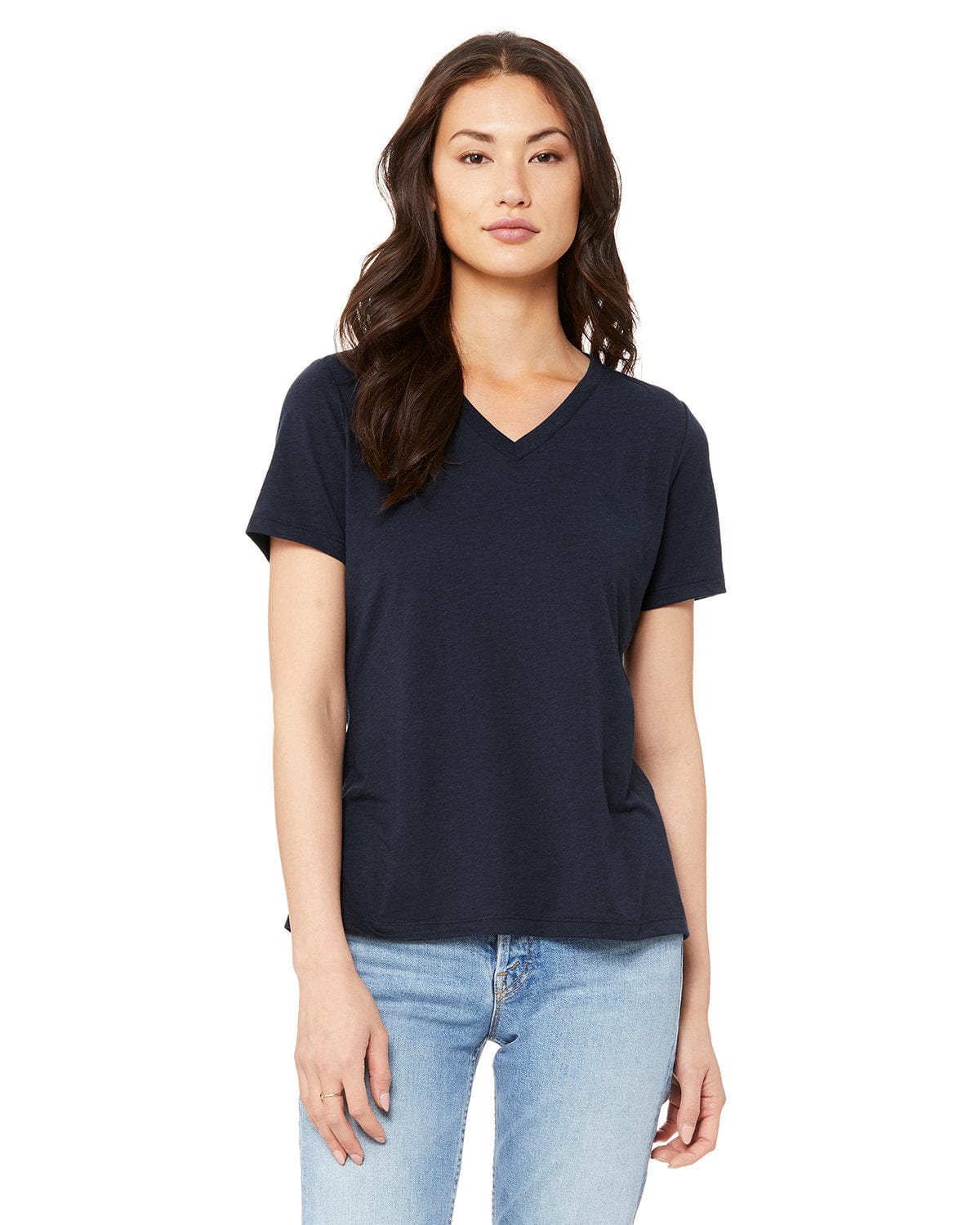 Bella+Canvas 6415 Ladies' Relaxed Triblend V-Neck T-Shirt in 