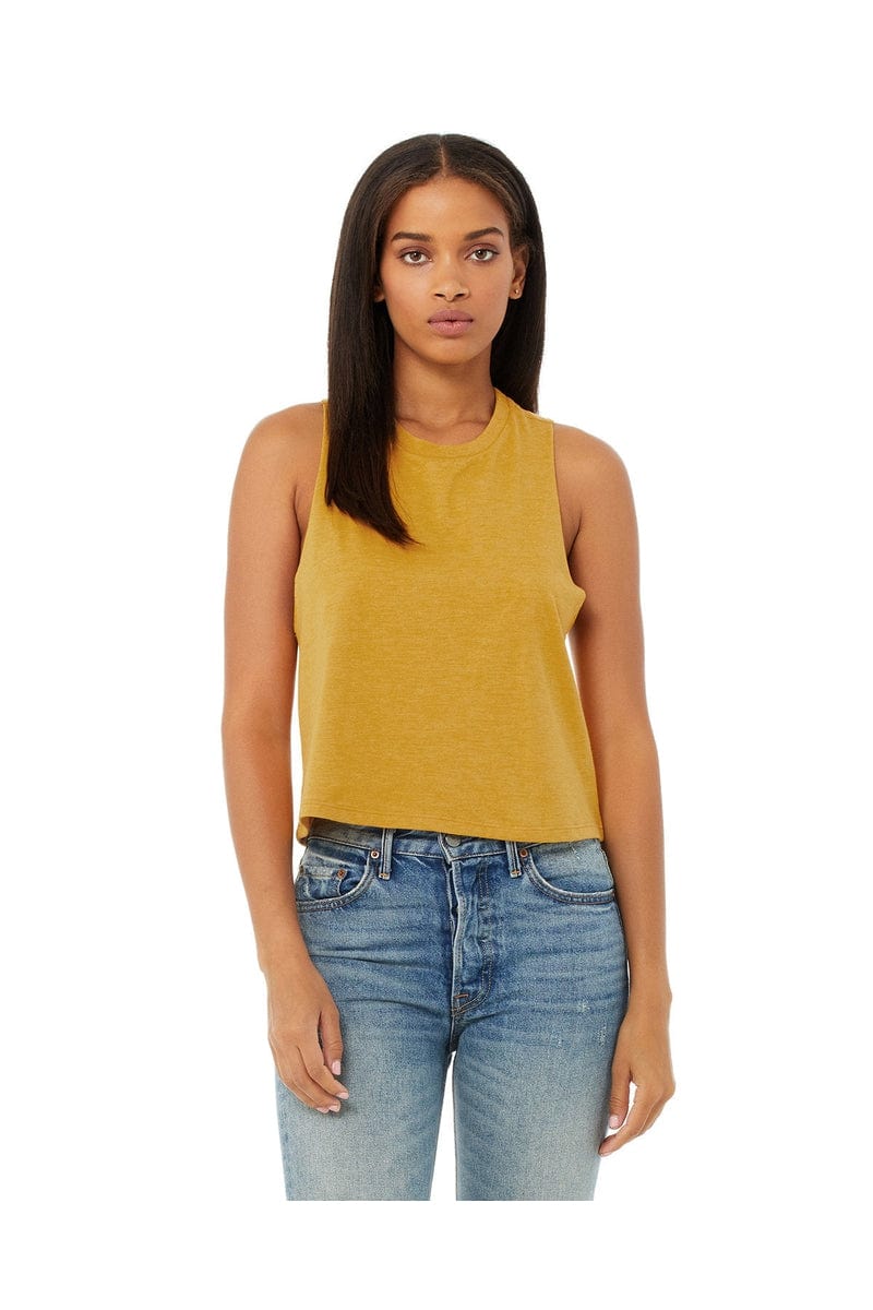 Bella+Canvas 6682: Women's Racerback Cropped Tank in 