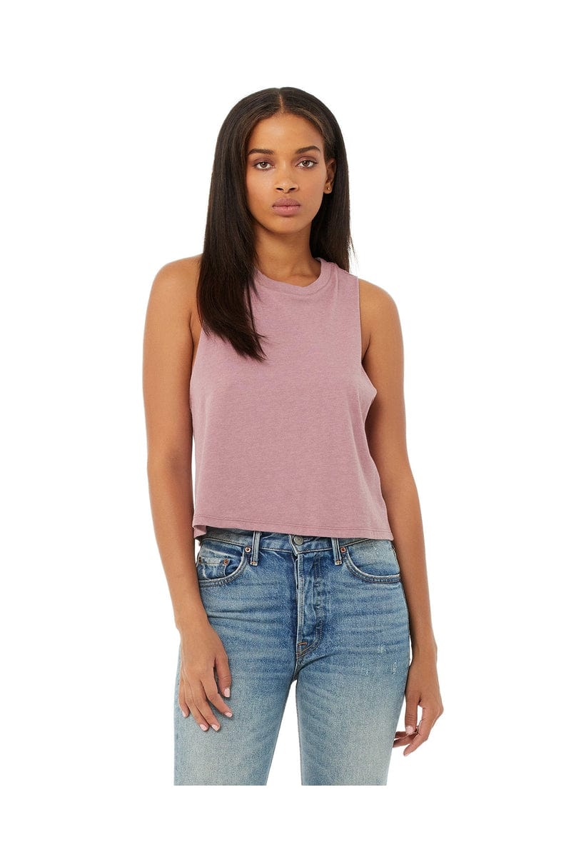 Bella+Canvas 6682: Women's Racerback Cropped Tank in 
