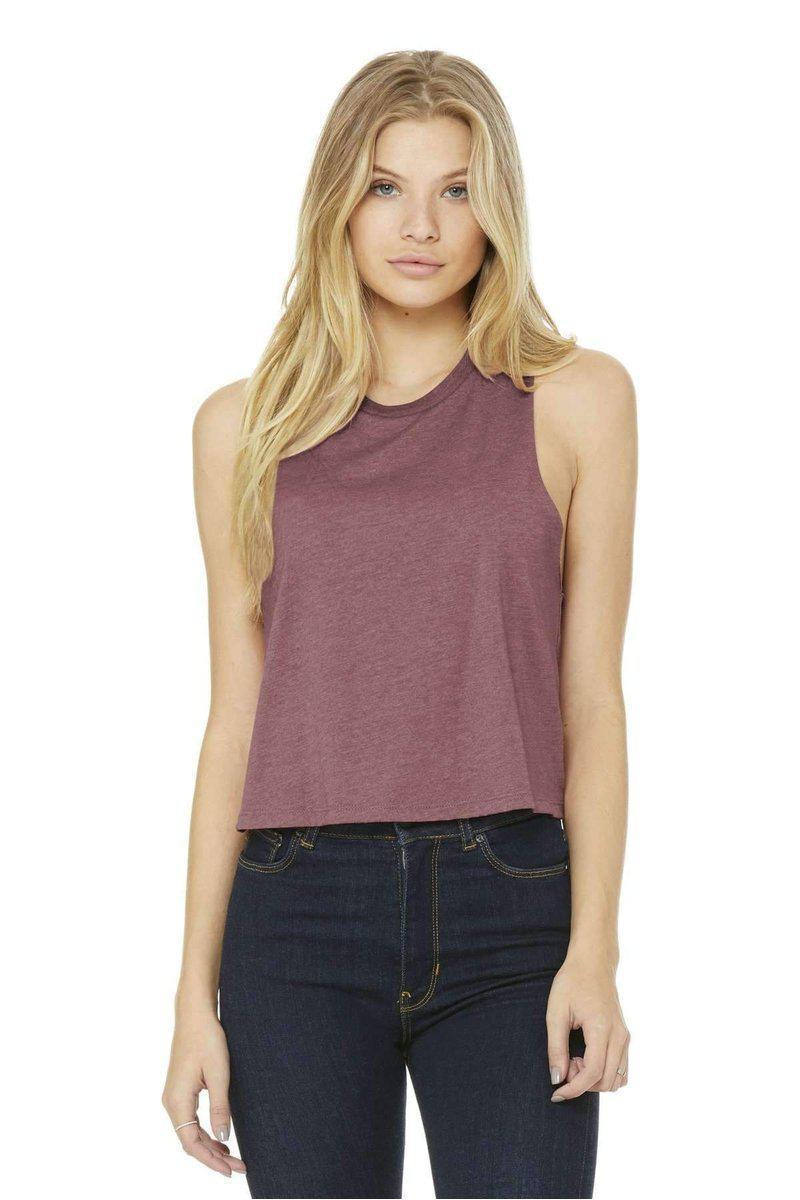 Bella+Canvas 6682: Women's Racerback Cropped Tank in 