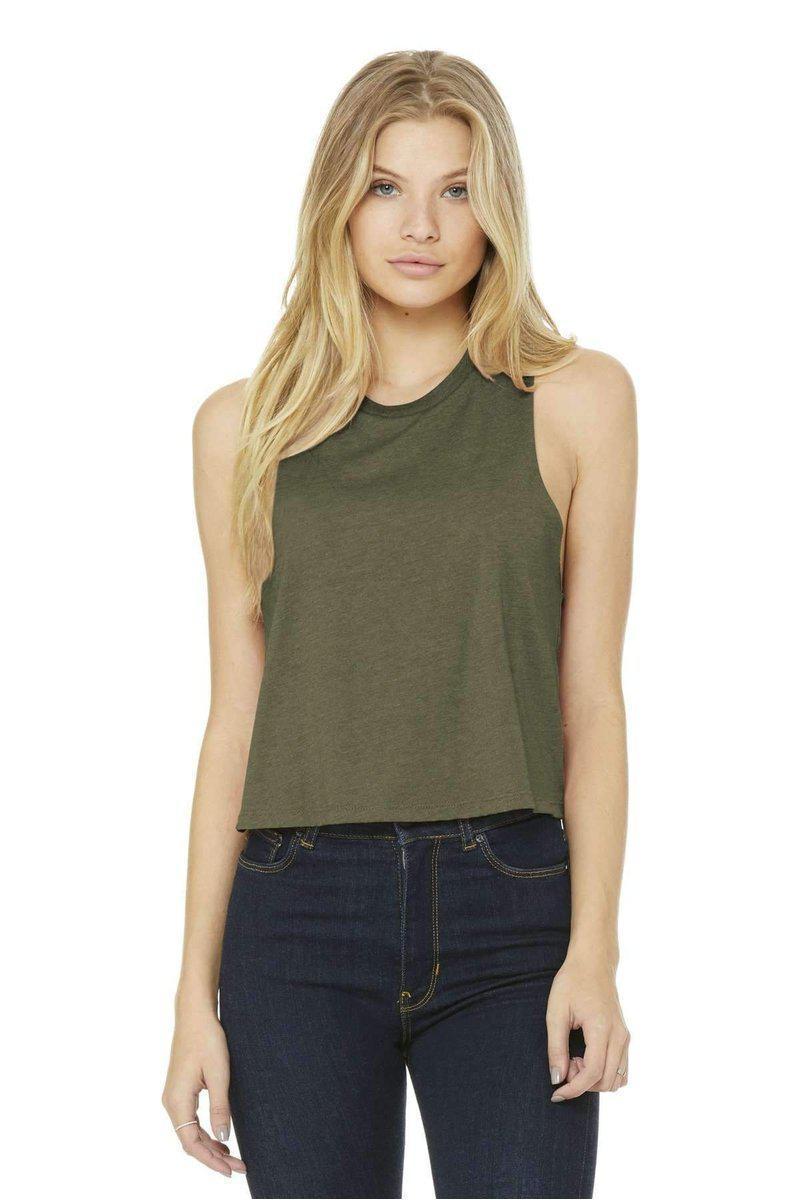 Bella+Canvas 6682: Women's Racerback Cropped Tank in 