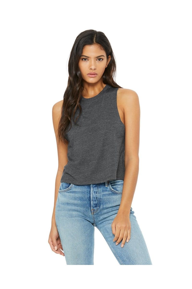 Bella+Canvas 6682: Women's Racerback Cropped Tank in 