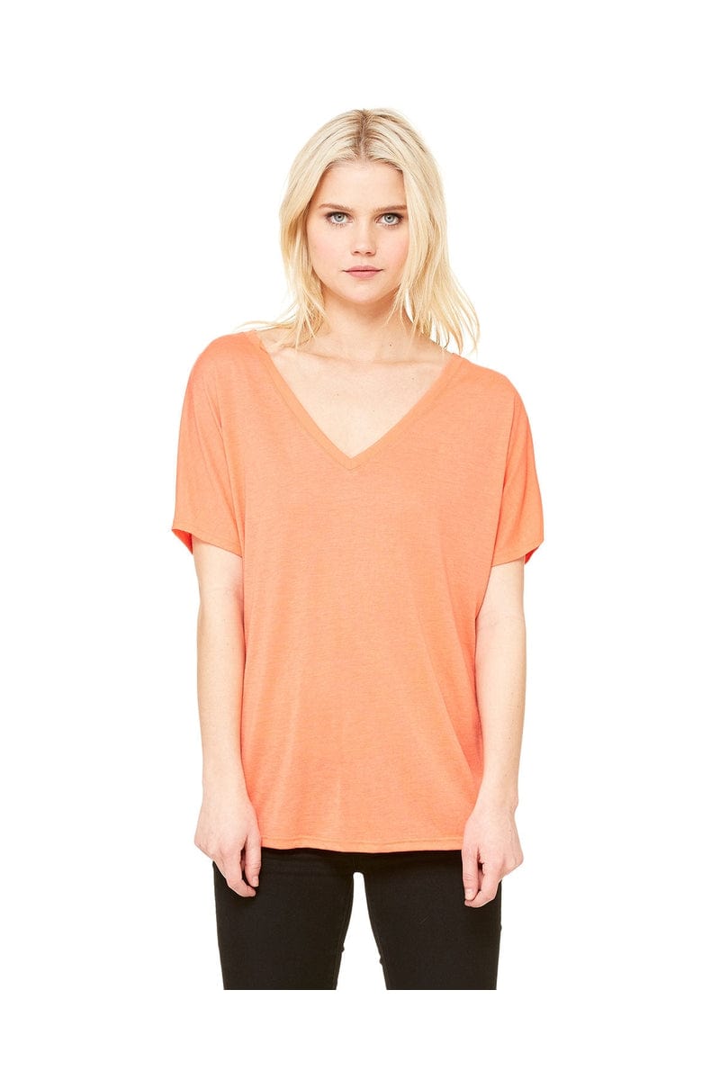 Bella+Canvas 8815: Ladies' Slouchy V-Neck T-Shirt in 