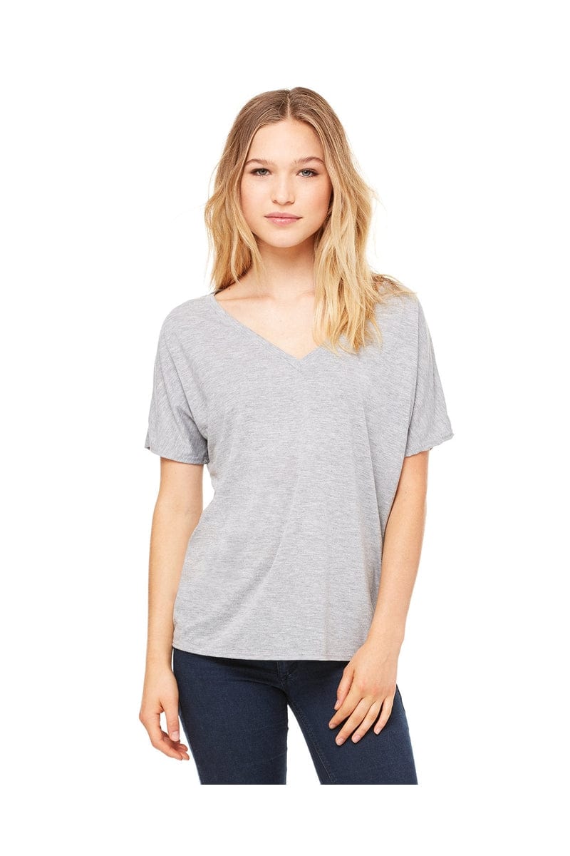Bella+Canvas 8815: Ladies' Slouchy V-Neck T-Shirt in 