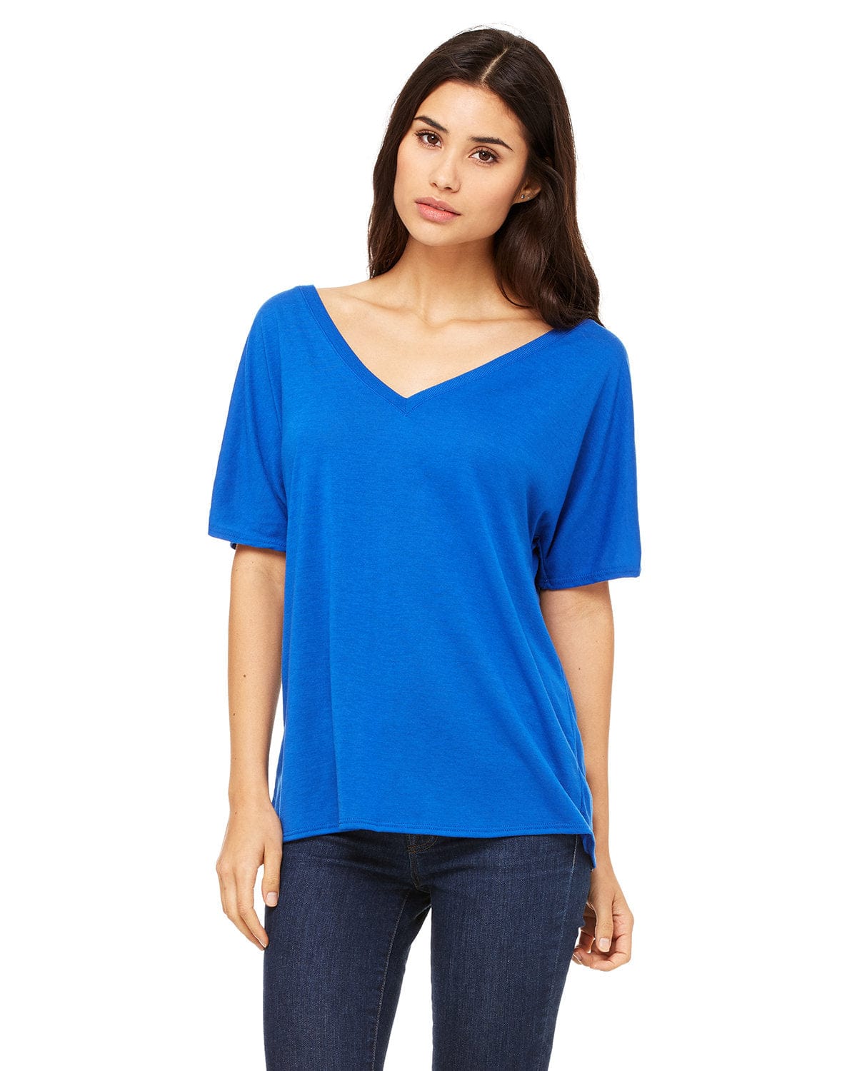 Bella+Canvas 8815: Ladies' Slouchy V-Neck T-Shirt in 