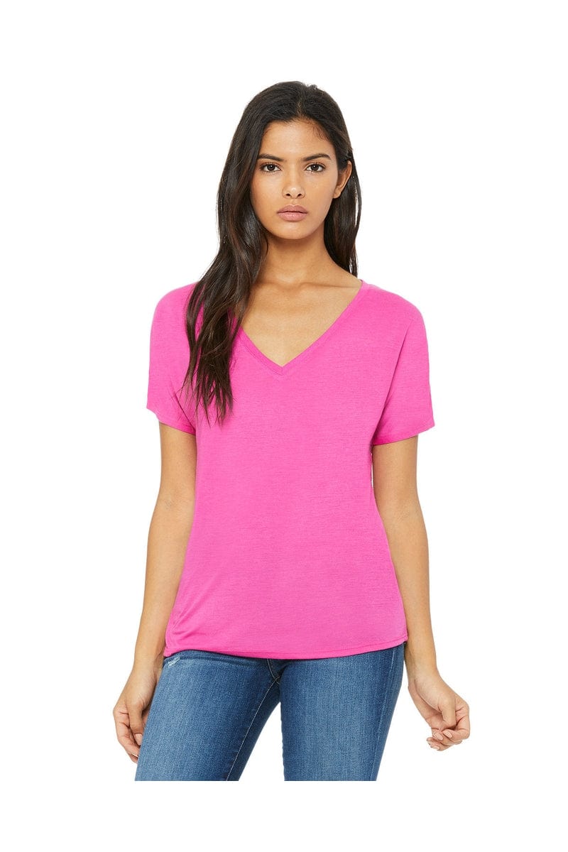 Bella+Canvas 8815: Ladies' Slouchy V-Neck T-Shirt in 