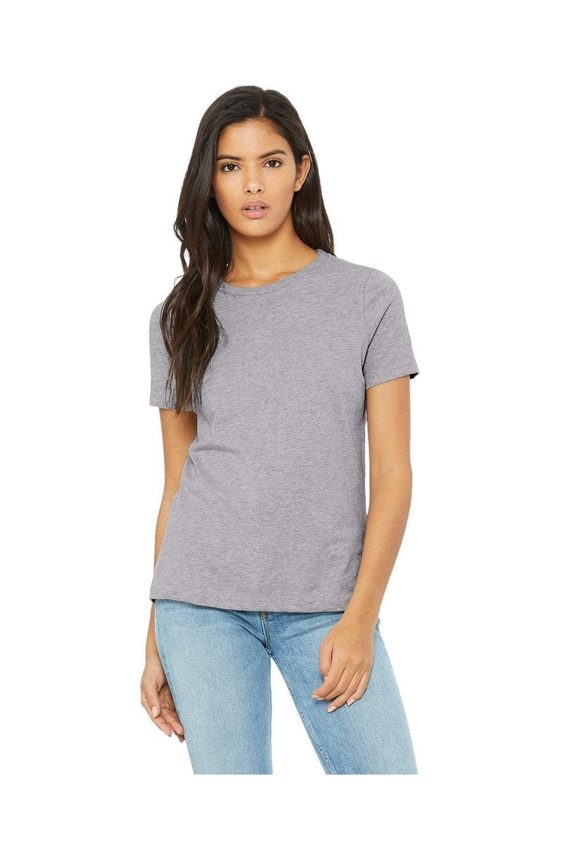 Bella+Canvas B6400: Ladies' Relaxed Jersey Short-Sleeve T-Shirt in Athletic Heather