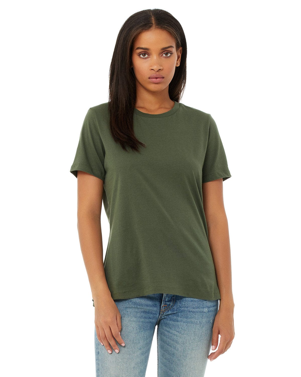 Bella+Canvas B6400 Ladies' Relaxed Jersey Short-Sleeve T-Shirt in 