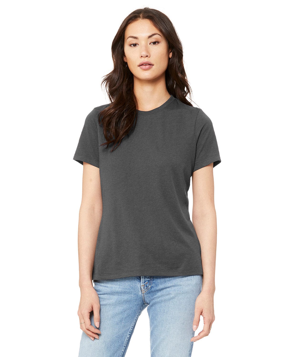 Bella+Canvas B6400: Ladies' Relaxed Jersey Short-Sleeve T-Shirt in Asphalt