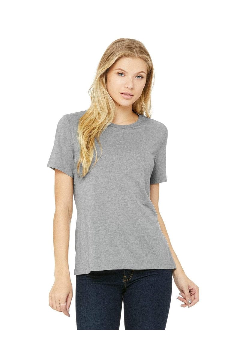 Bella+Canvas B6400: Ladies' Relaxed Jersey Short-Sleeve T-Shirt in Ath Grey Trblnd