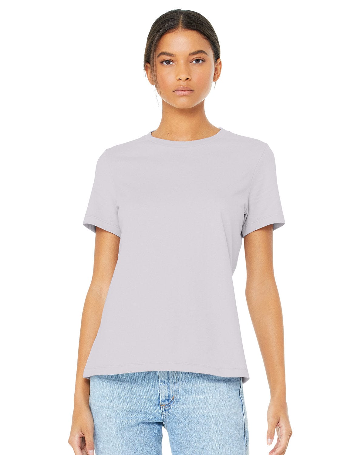 Bella+Canvas B6400 Ladies' Relaxed Jersey Short-Sleeve T-Shirt in Lavender Dust