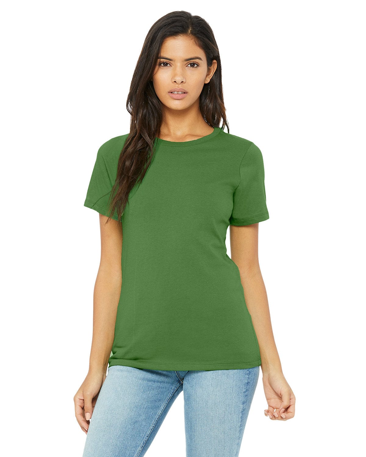 Bella+Canvas B6400: Ladies' Relaxed Jersey Short-Sleeve T-Shirt in Leaf
