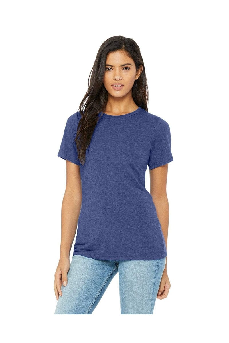 Bella+Canvas B6400: Ladies' Relaxed Jersey Short-Sleeve T-Shirt in True Royal Tribd