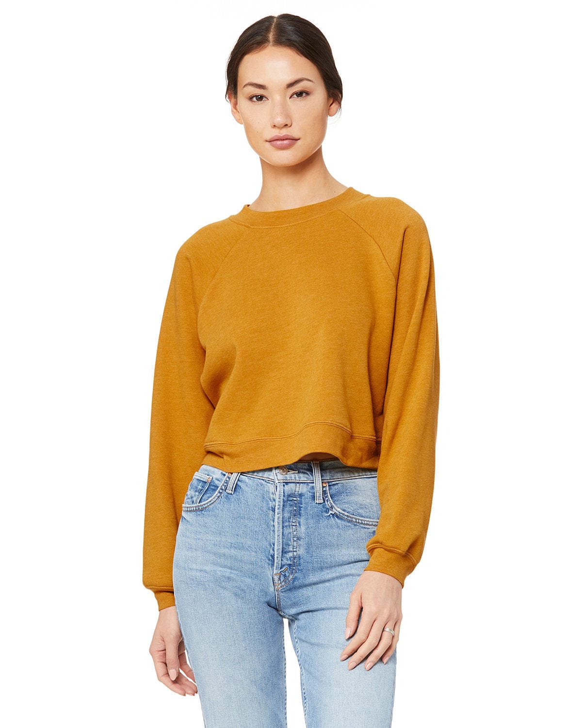 Bella+Canvas B7505 FWD Fashion Ladies' Raglan Pullover Fleece in 