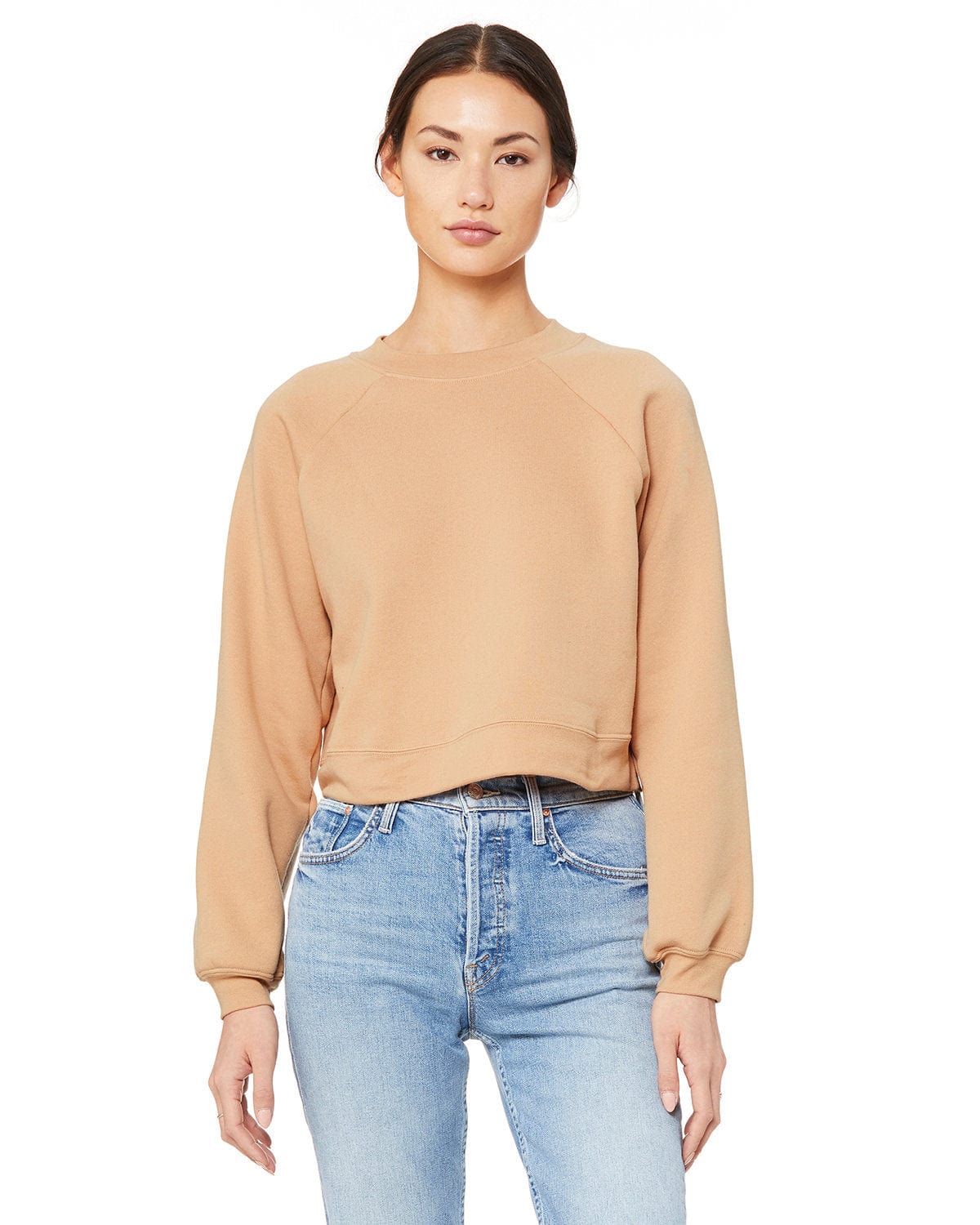 Bella+Canvas B7505 FWD Fashion Ladies' Raglan Pullover Fleece in 