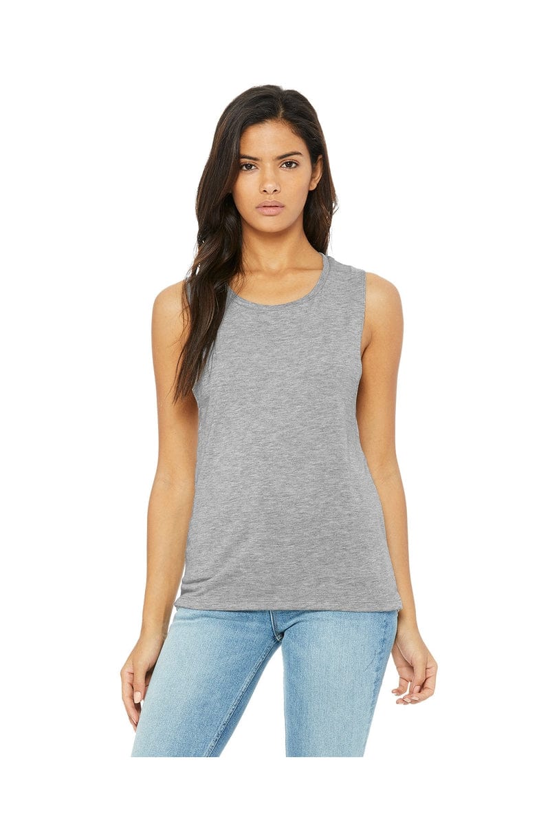 Bella+Canvas B8803: Ladies' Flowy Scoop Muscle Tank in 