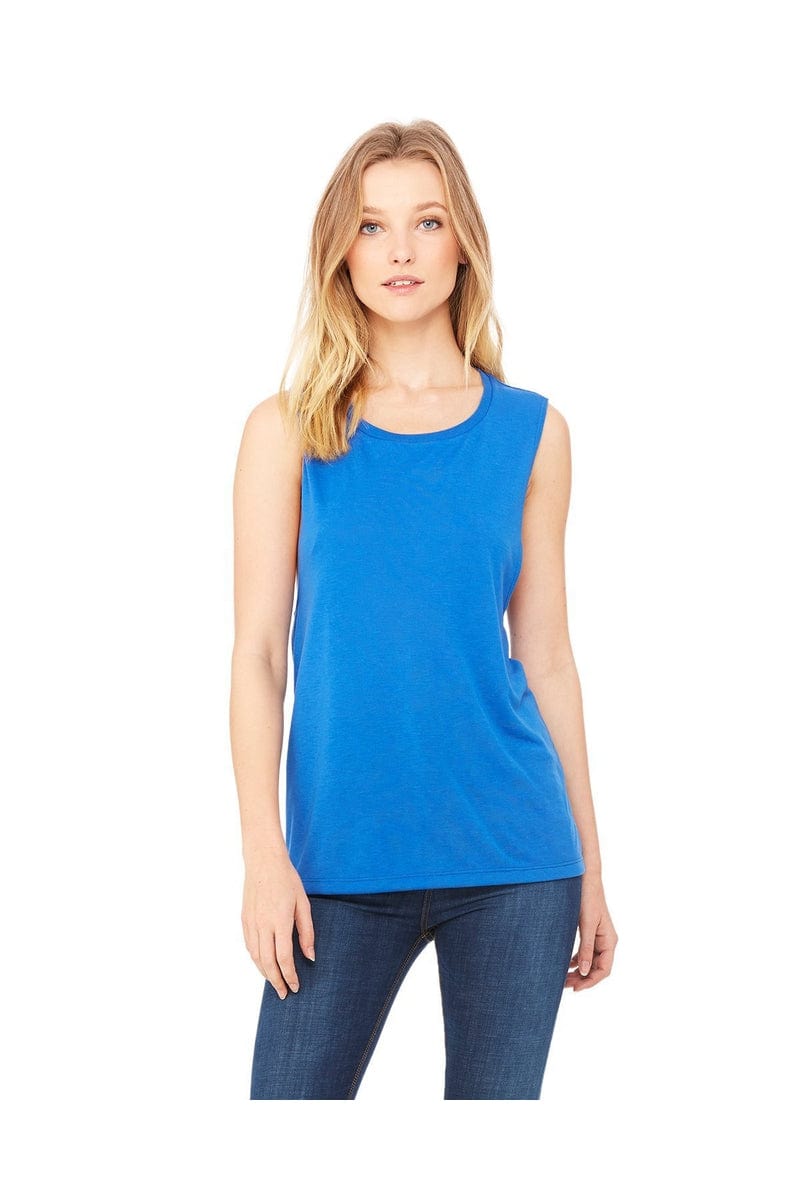 Bella+Canvas B8803: Ladies' Flowy Scoop Muscle Tank in 