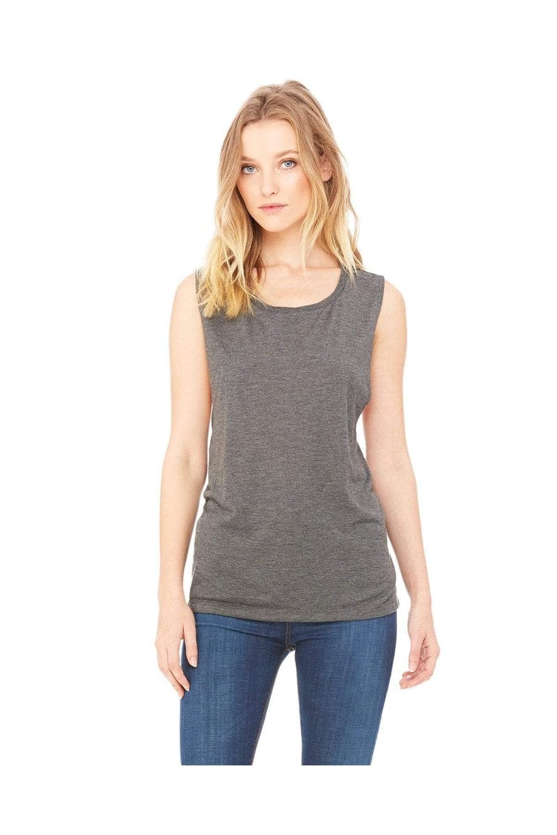 Bella+Canvas B8803: Ladies' Flowy Scoop Muscle Tank in 