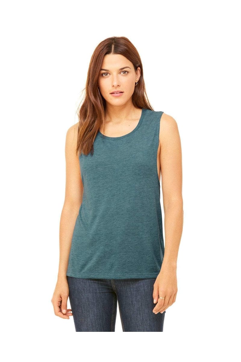 Bella+Canvas B8803: Ladies' Flowy Scoop Muscle Tank in 