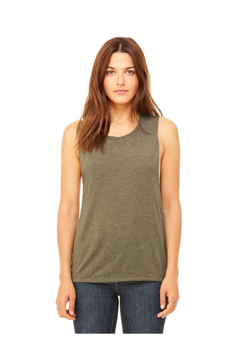 Bella+Canvas B8803: Ladies' Flowy Scoop Muscle Tank in 