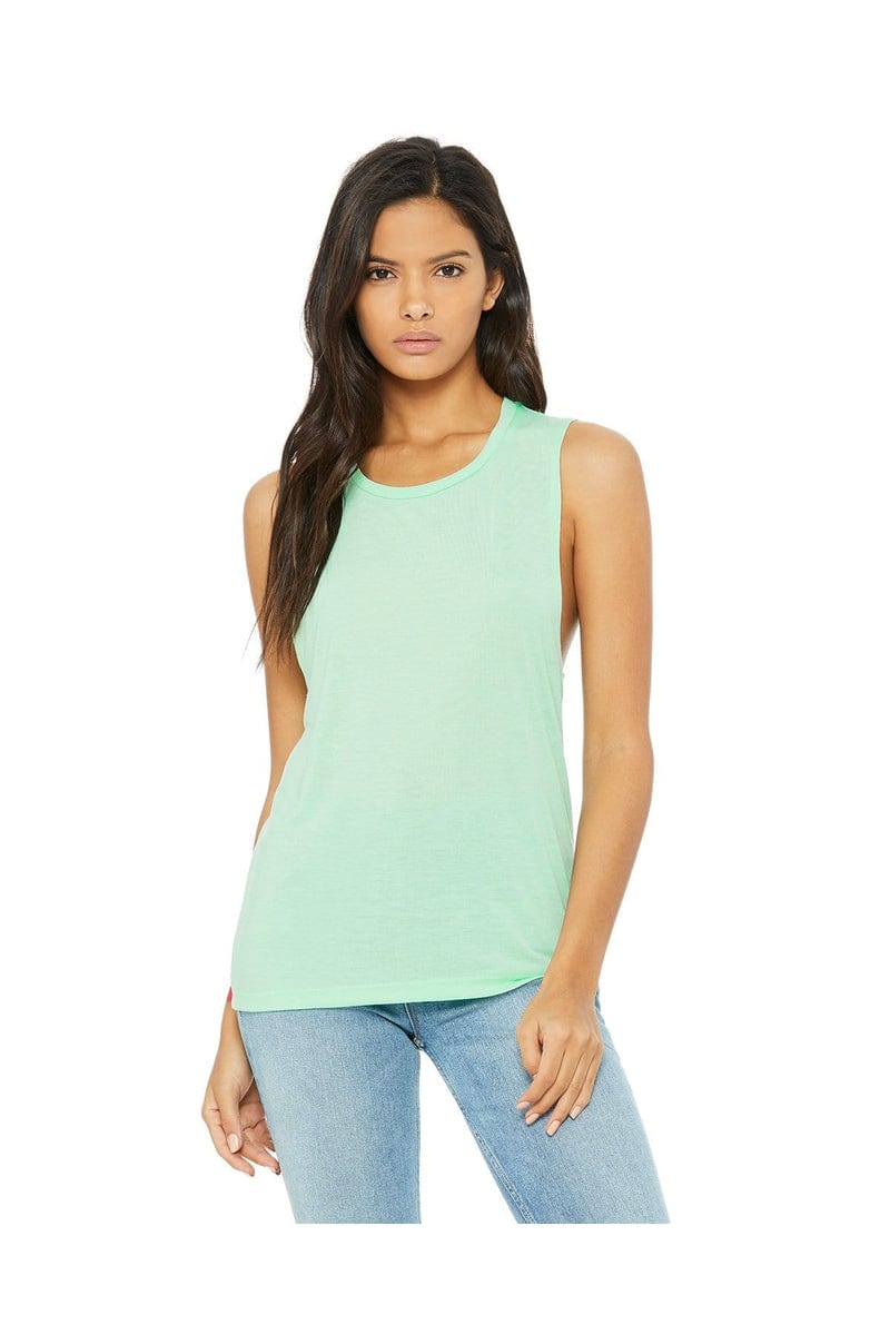 Bella+Canvas B8803: Ladies' Flowy Scoop Muscle Tank in 