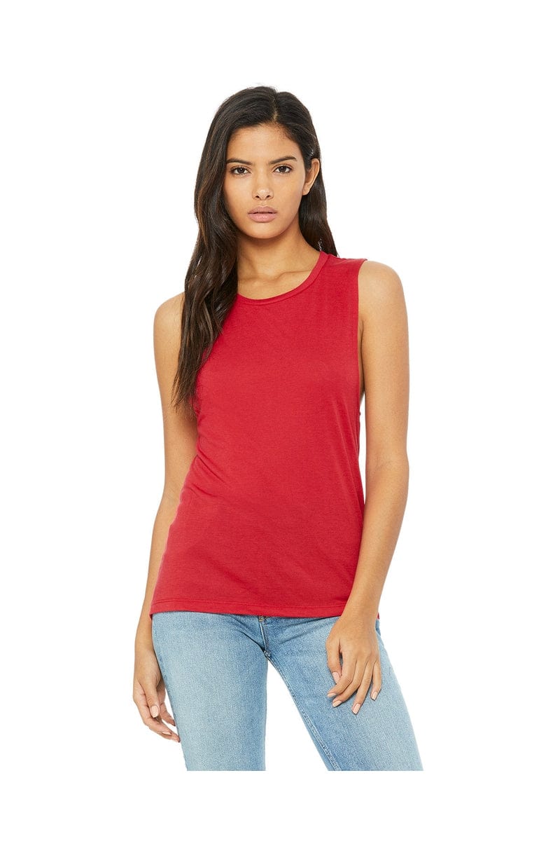 Bella+Canvas B8803: Ladies' Flowy Scoop Muscle Tank in 