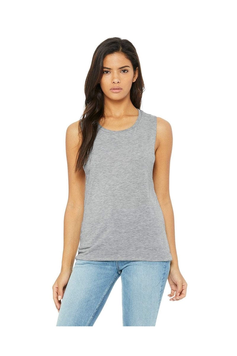 Bella+Canvas B8803: Ladies' Flowy Scoop Muscle Tank in 