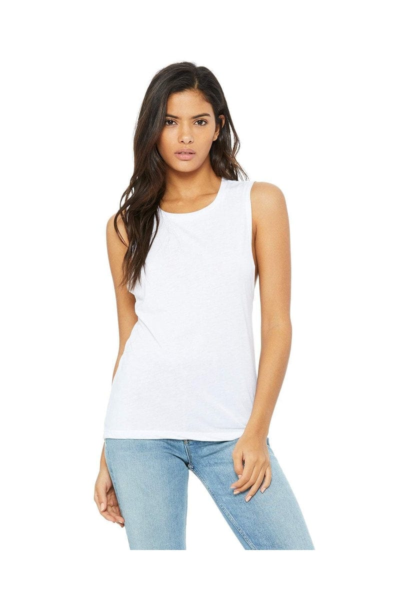 Bella+Canvas B8803: Ladies' Flowy Scoop Muscle Tank in 