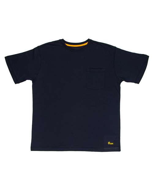 Berne Apparel BSM38 Men's Lightweight Performance Pocket T-Shirt in Navy